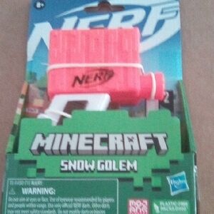 Nerf Minecraft Snow Golem Blaster Gun- Pink